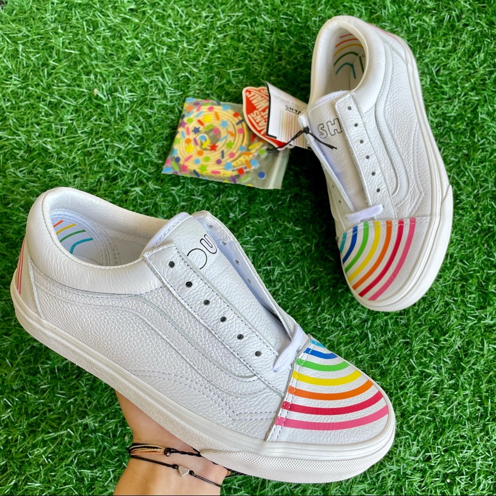 Vans Old Skool Flour Shop Rainbow Leather